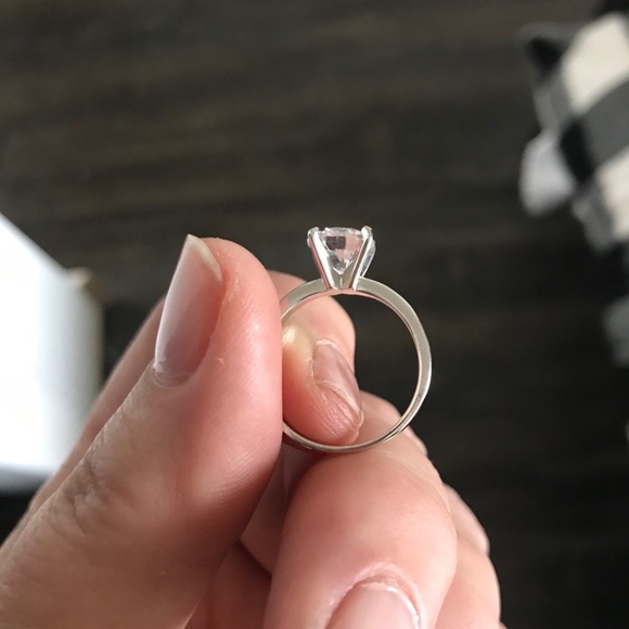 Simulated Diamond Engagement/Promise Ring - Picture 5 of 8